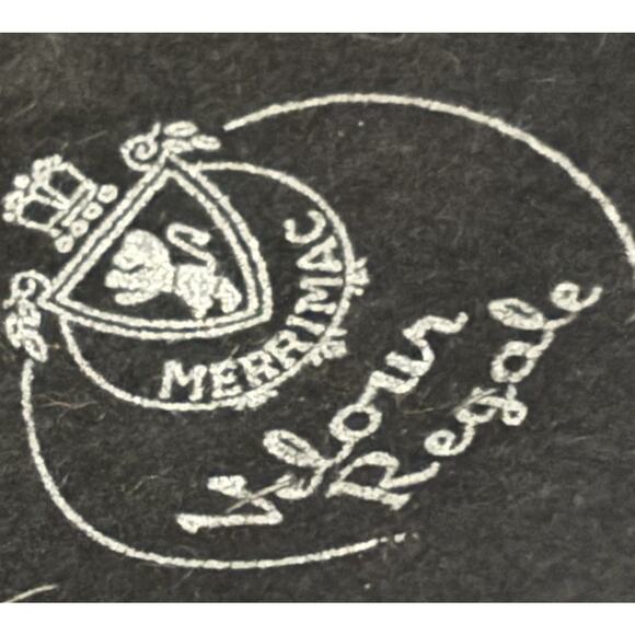 I. MAGNIN & Co Vintage Black Merriac Velour Regale Jewel Cloche Hat Flapper - Picture 8 of 8